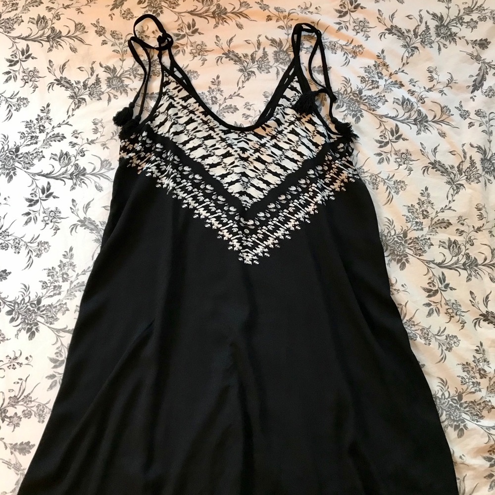 Black tie dye dress